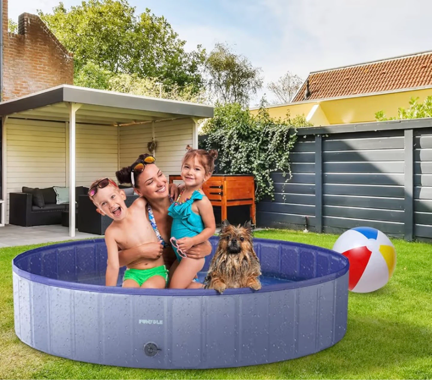 FUNFOLE Collapsible Pet Pool