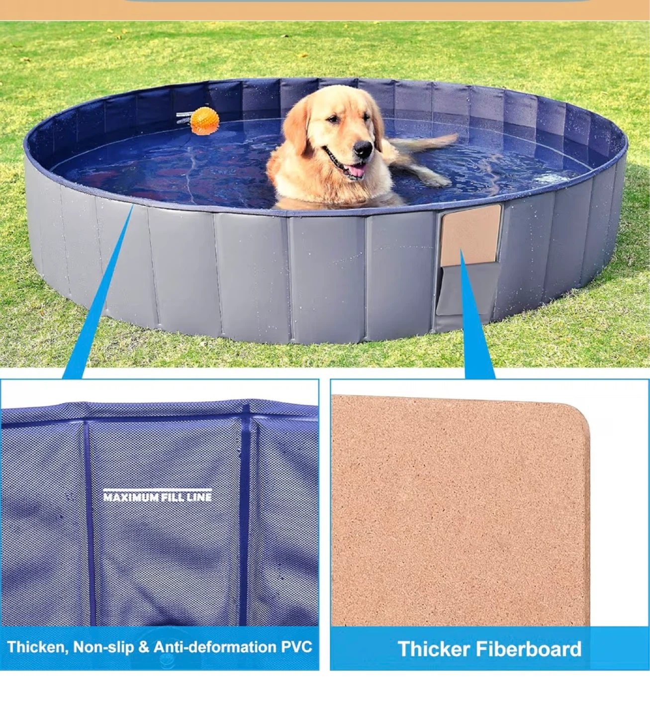 FUNFOLE Collapsible Pet Pool - photo 3