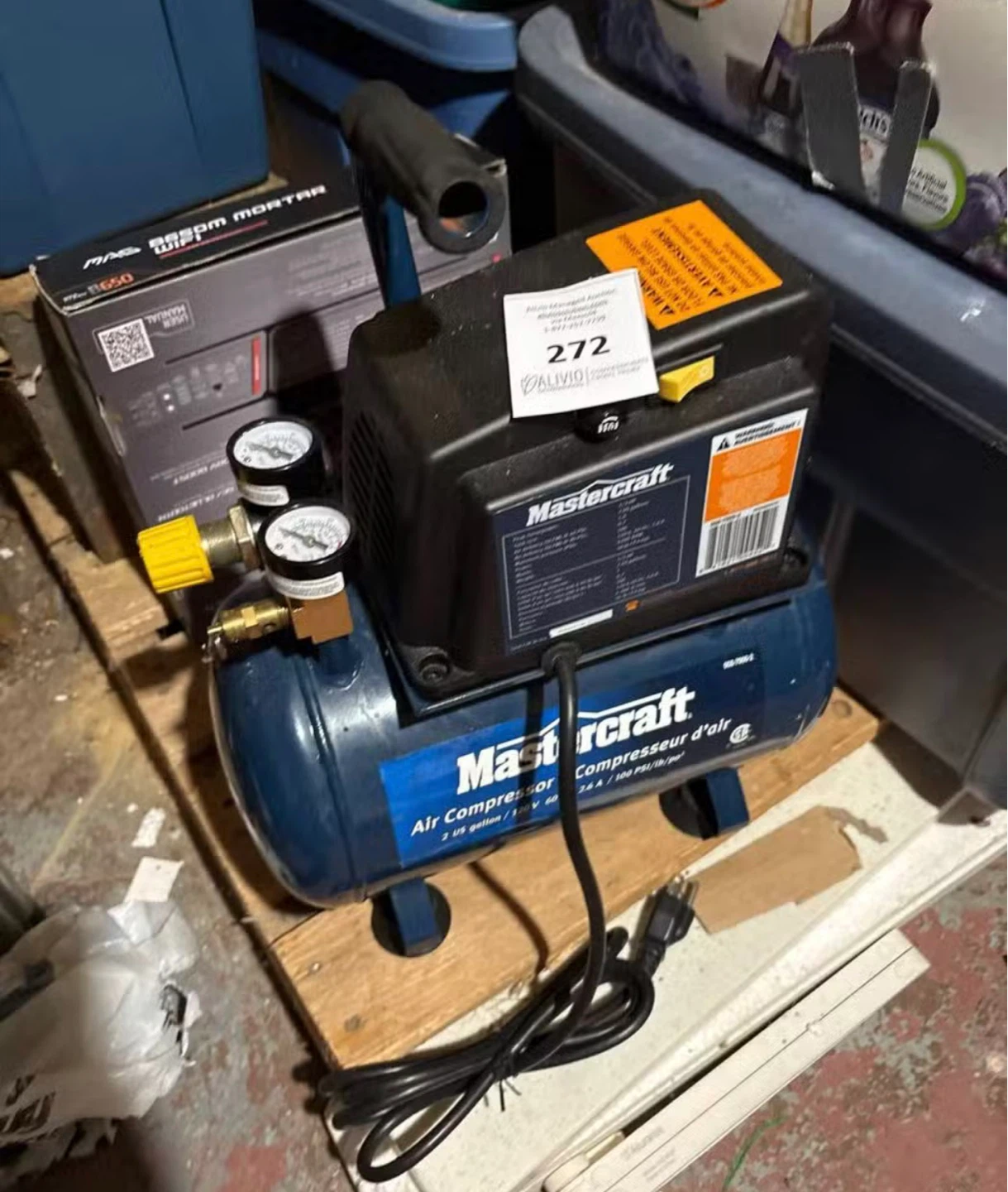Mastercraft Air Compressor 2 Gallon