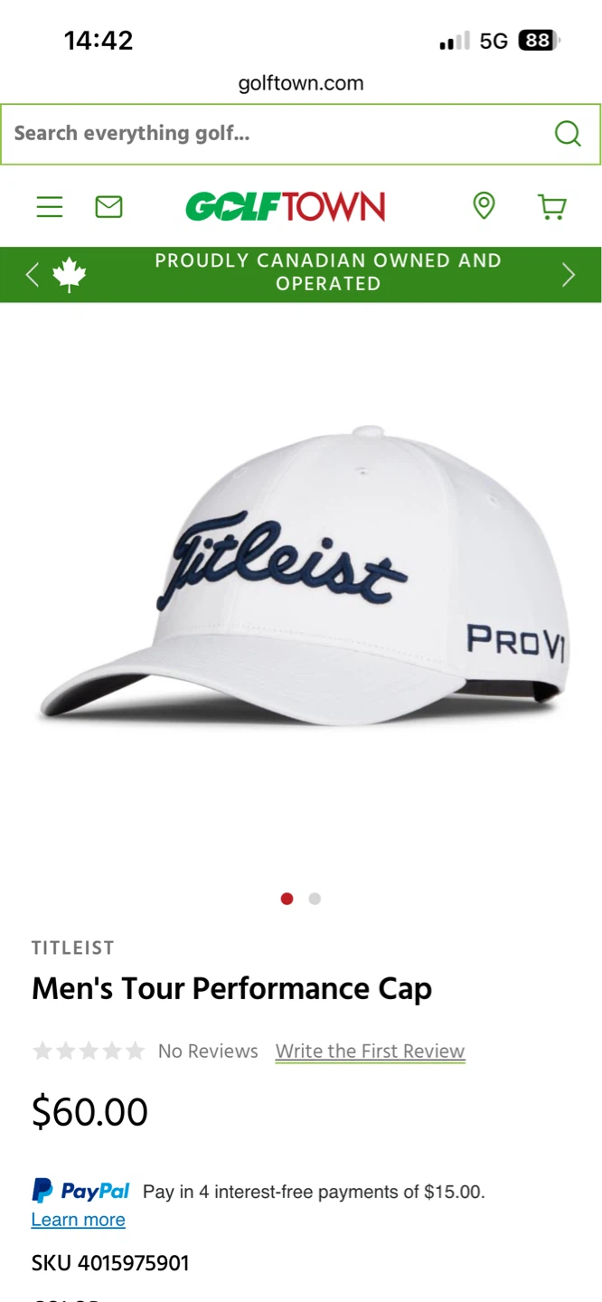NEW Titleist Men's Tour Performance Golf Caps (Light Blue/Grey) - photo 2