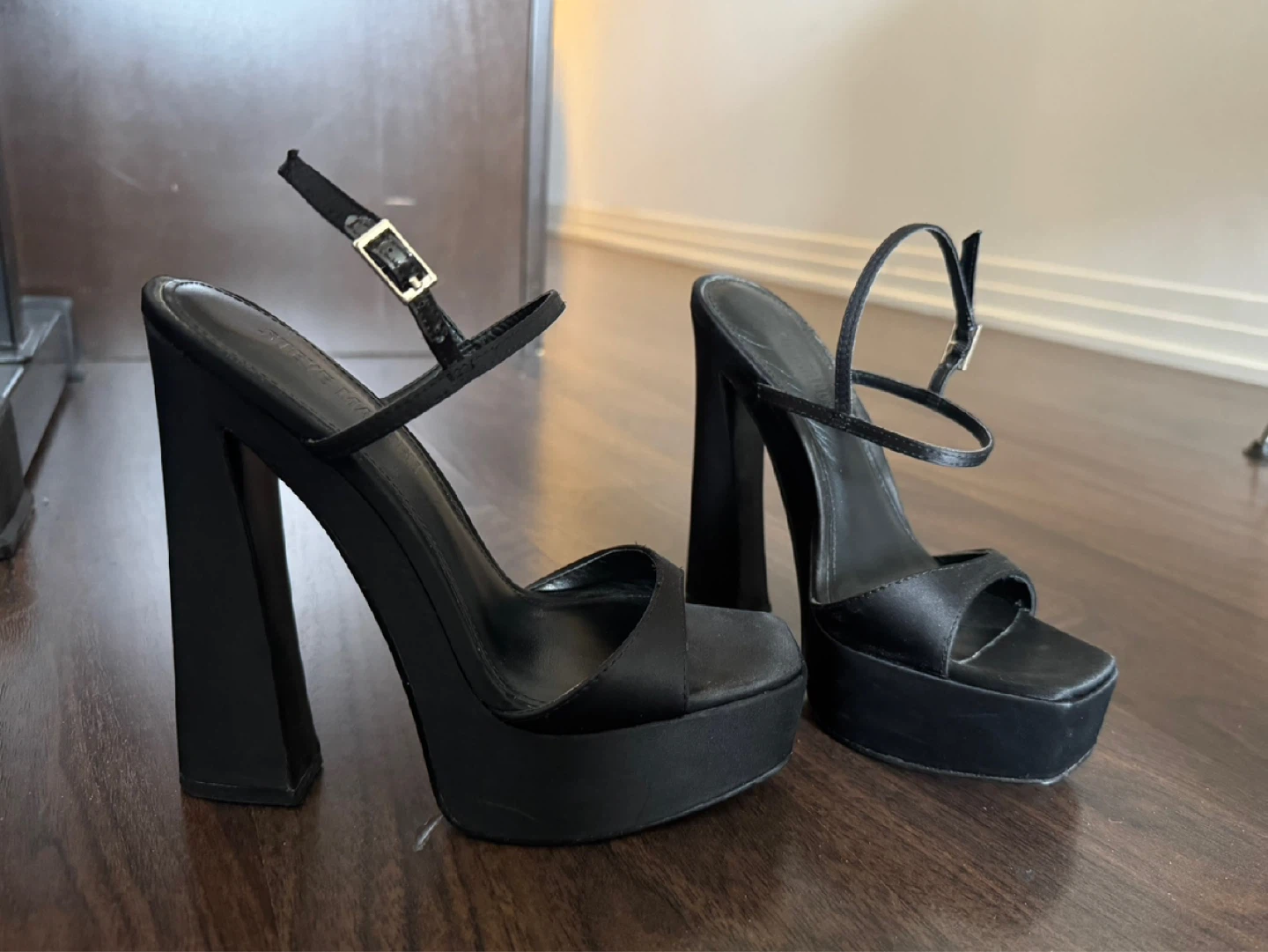 Black platform heels (size 6)