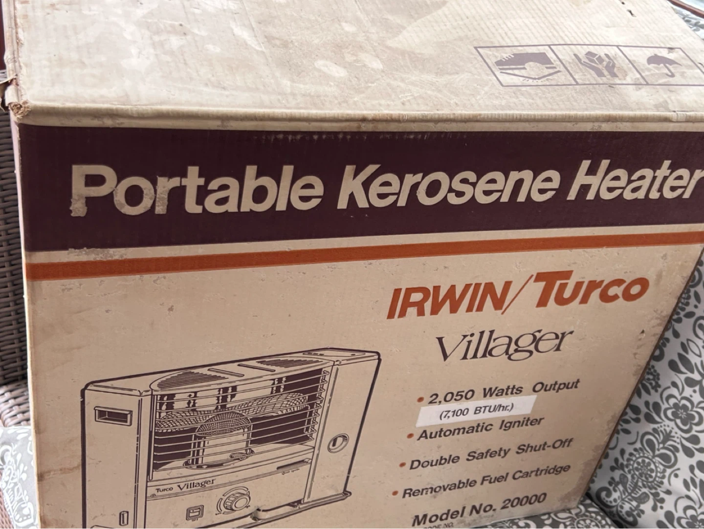 IRWIN/Turco Villager Portable Kerosene Heater Model 20000