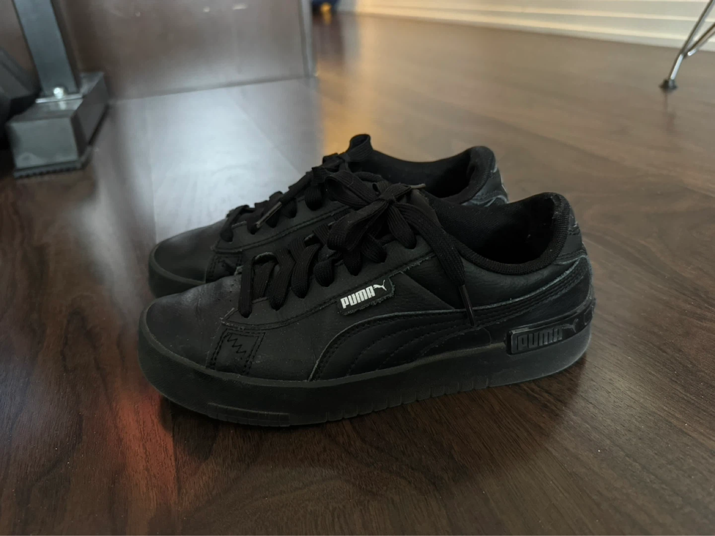 Puma black sneakers (size W5.5)