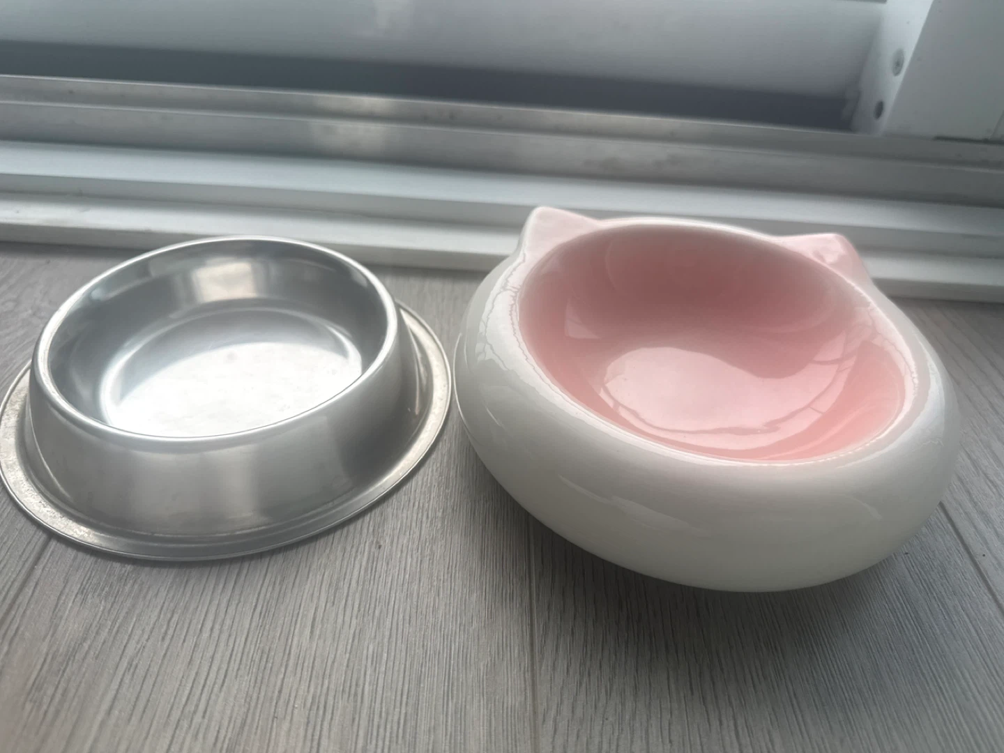 Pet Food Bowls - Ceramic Cat Ear bowl & Stainless Steel bowl - photo 2