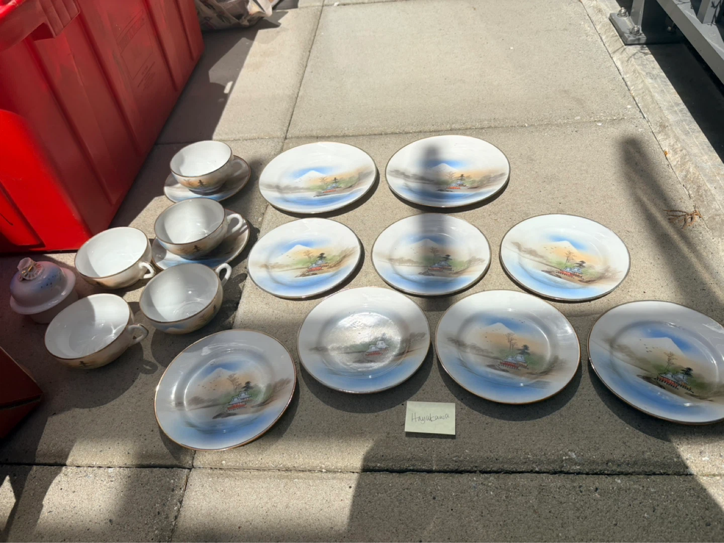 Hayakawa Japanese Tea Set with Plates