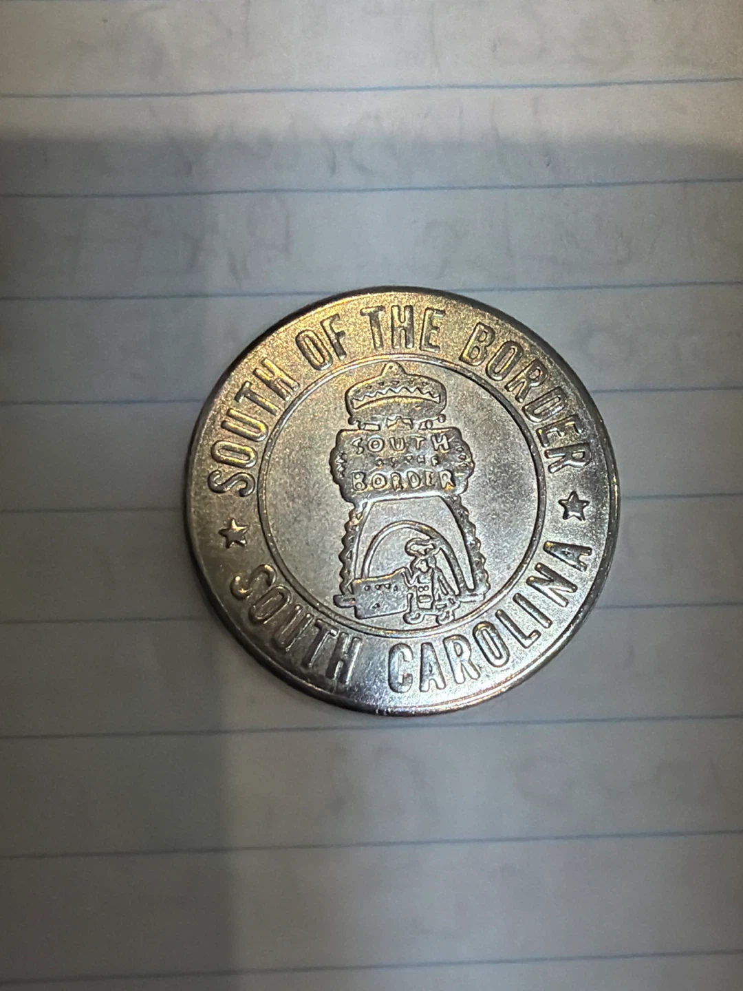 South of the Border Good Luck Souvenir Coin