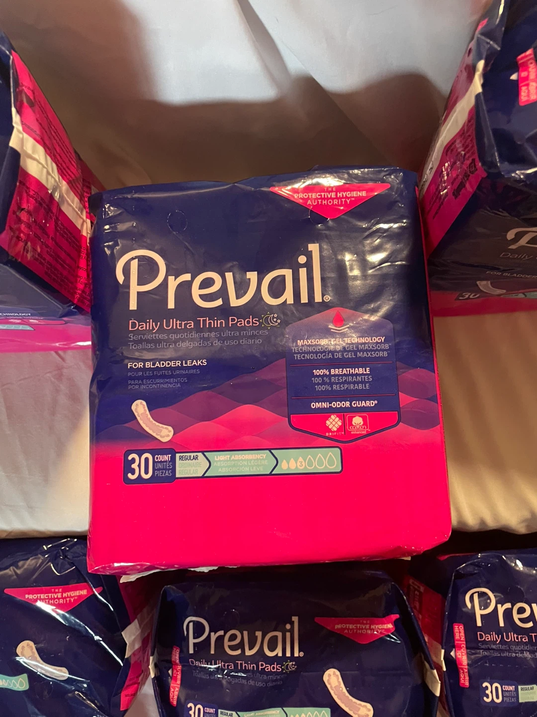 Prevail Daily Ultra Thin Pads 30 count - Light Absorbency