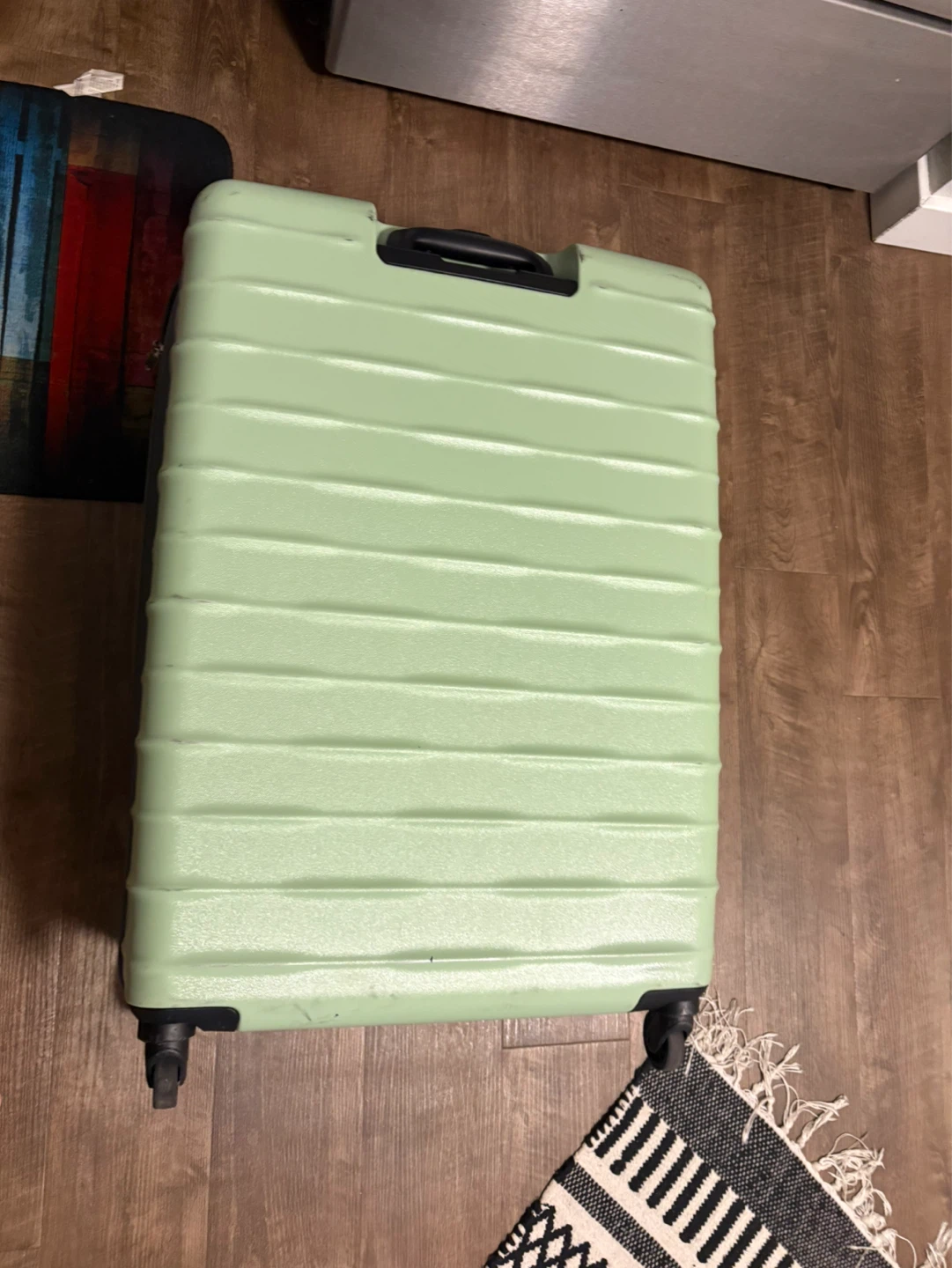 Delsey Light Green Suitcase (size large)