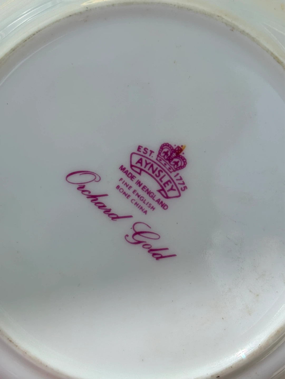 Aynsley Orchard Gold Bone China set - photo 3