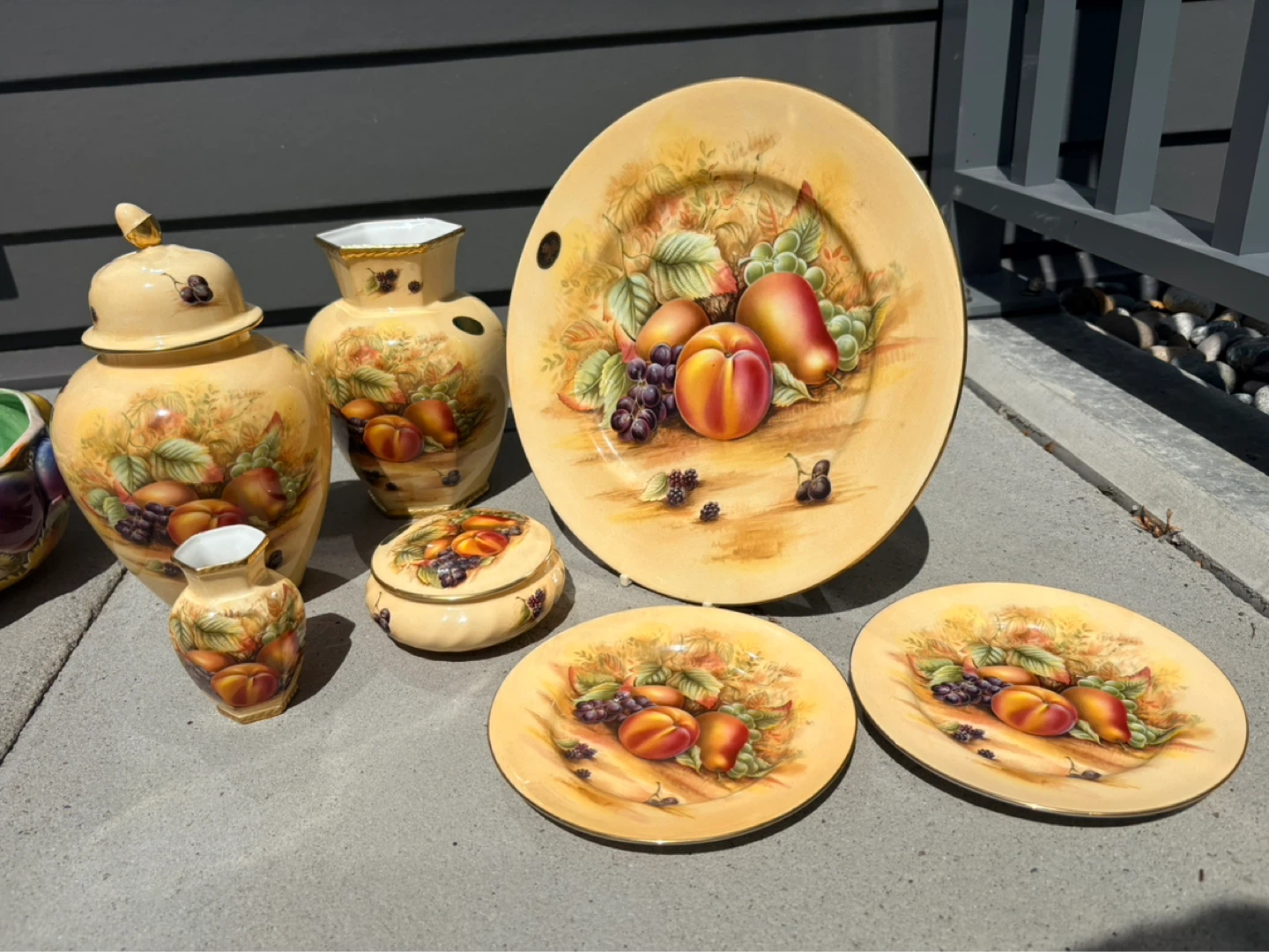 Aynsley Orchard Gold Bone China set