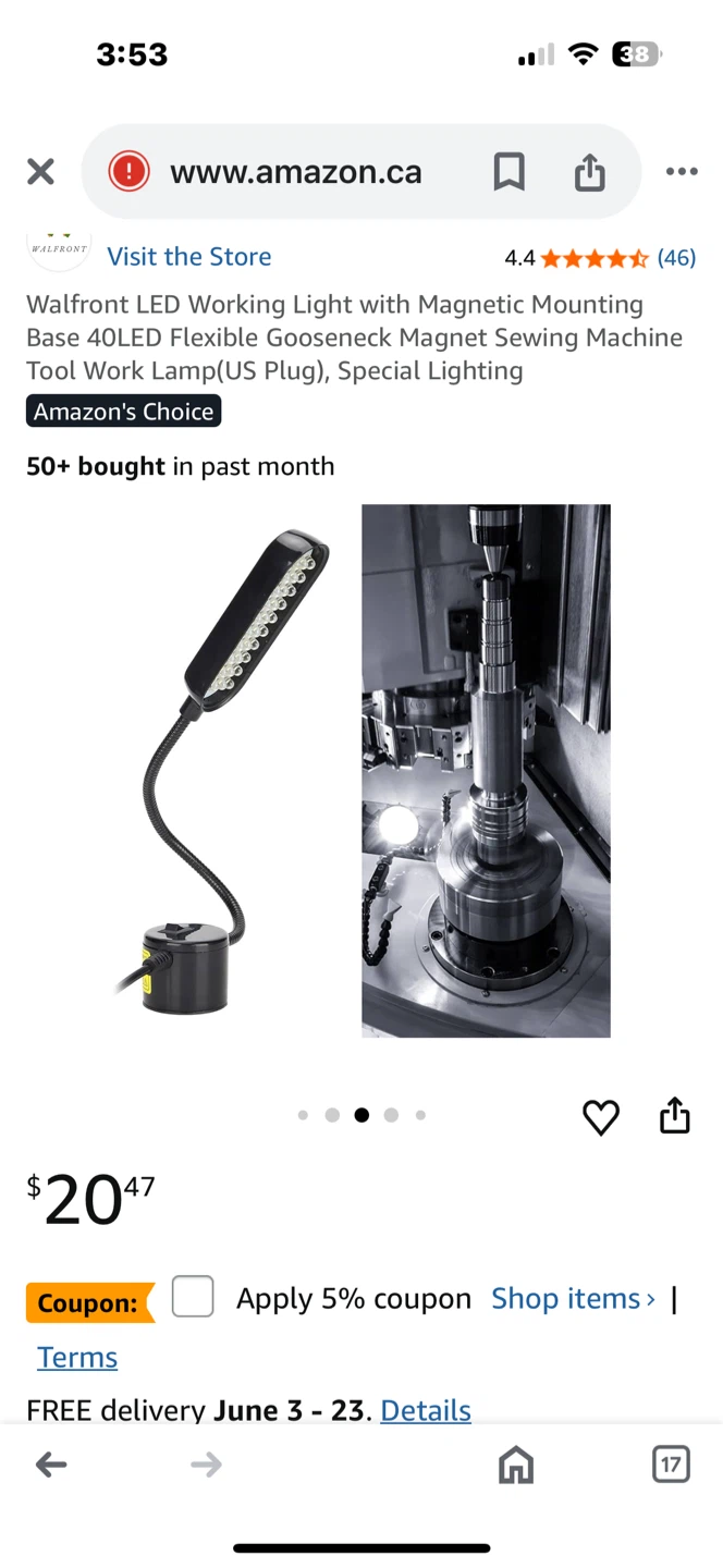 Walfront LED Sewing Machine Light with Magnetic Base - photo 3