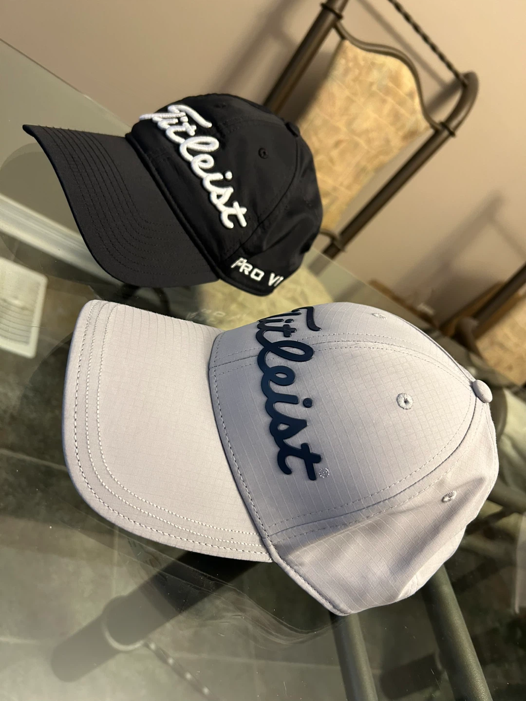 NEW Titleist Men's Tour Performance Golf Caps (Black/Grey)