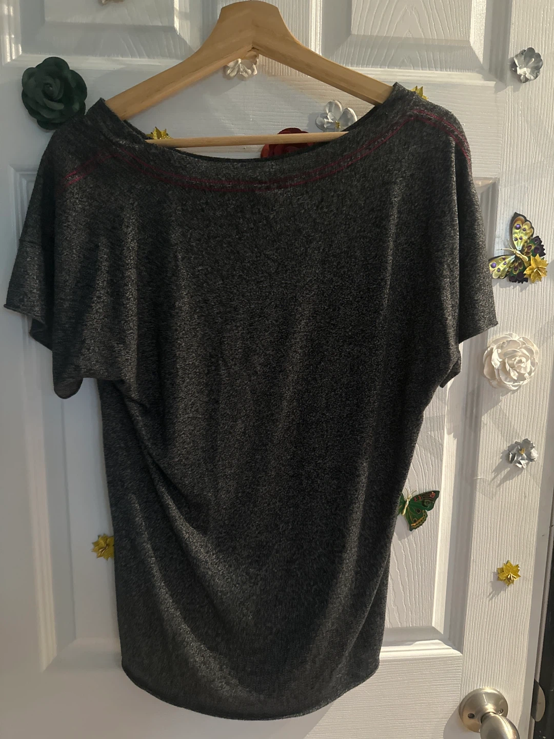 Roxy Dark Grey Graphic T-Shirt X-Large - photo 2