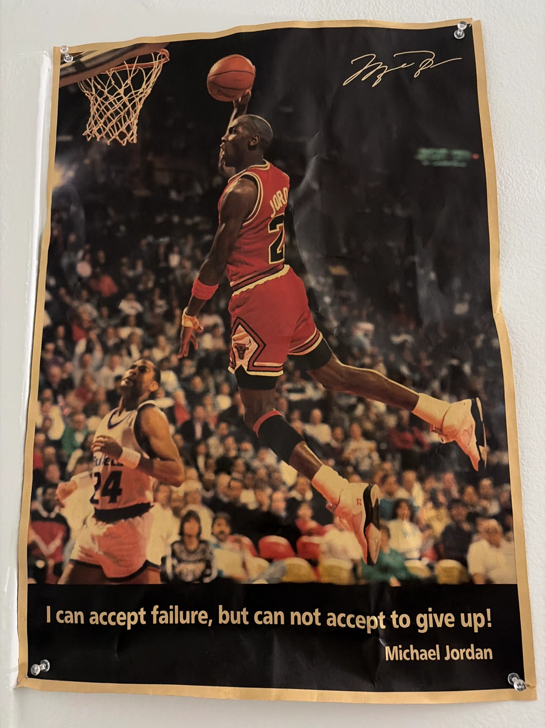 Michael Jordan "I can accept failure" Inspirational Poster