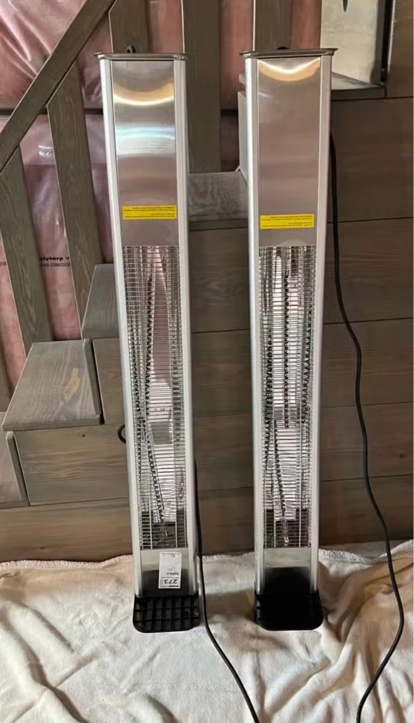 Two Tall Electric Heaters