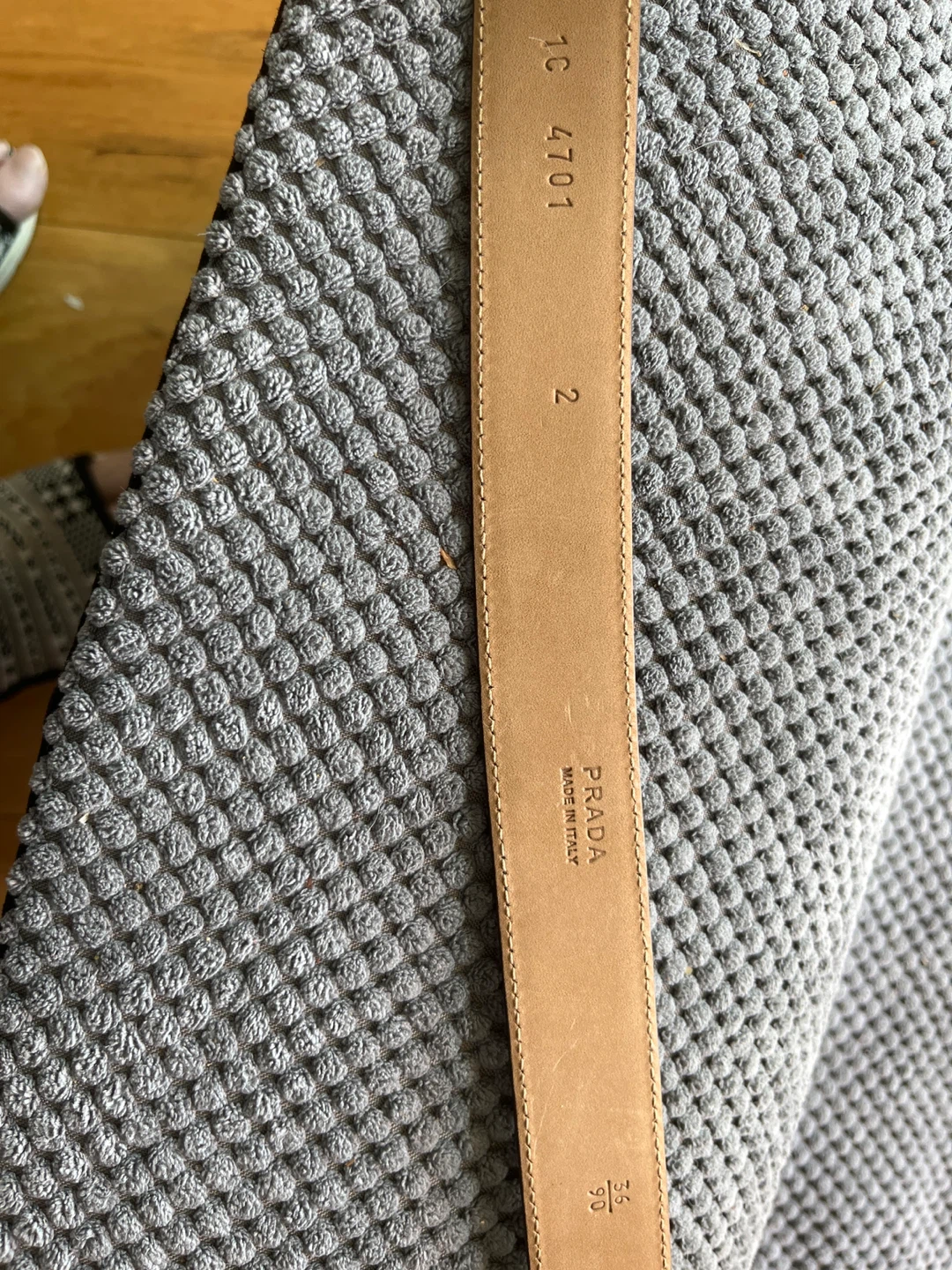 rare prada belt