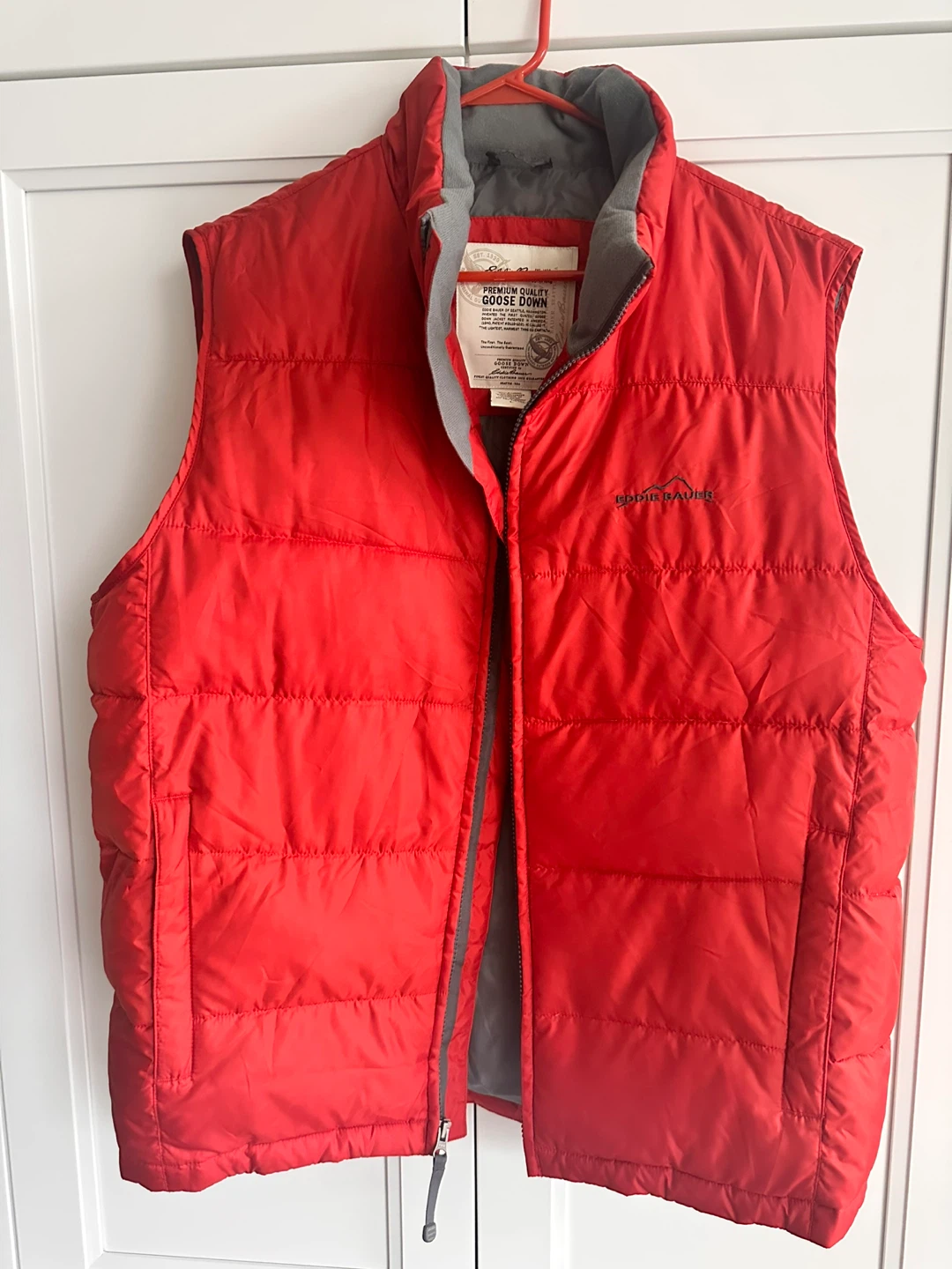 Eddie Bauer Red Goose Down Quilted Vest - Large - photo 2