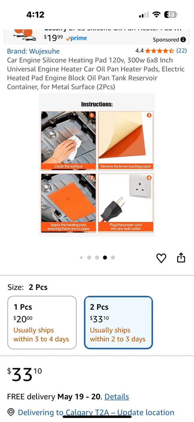 Wujexuhe Car Engine Silicone Heating Pad 2 Pcs - photo 5