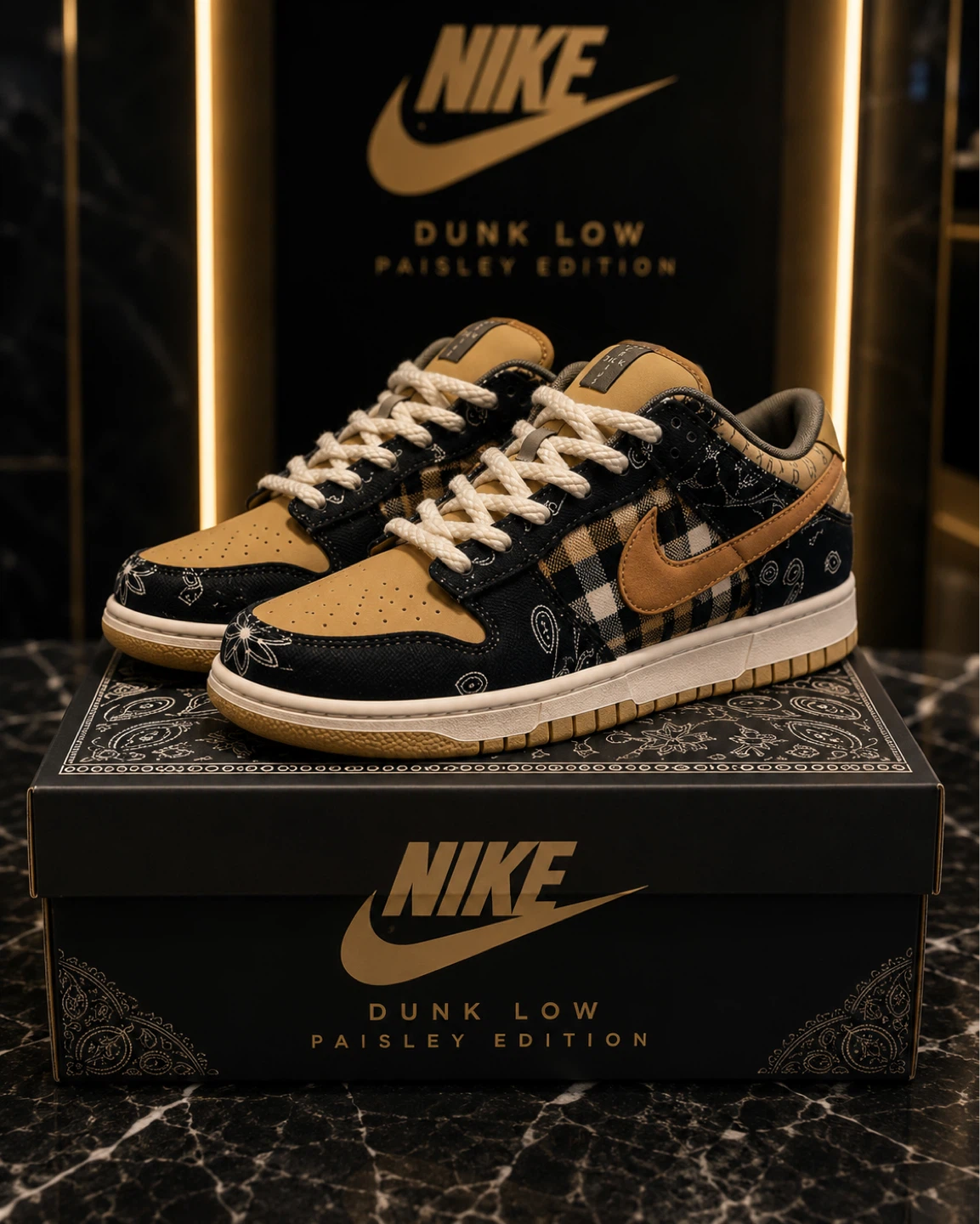 Nike Dunk Low Paisley Edition Sneakers