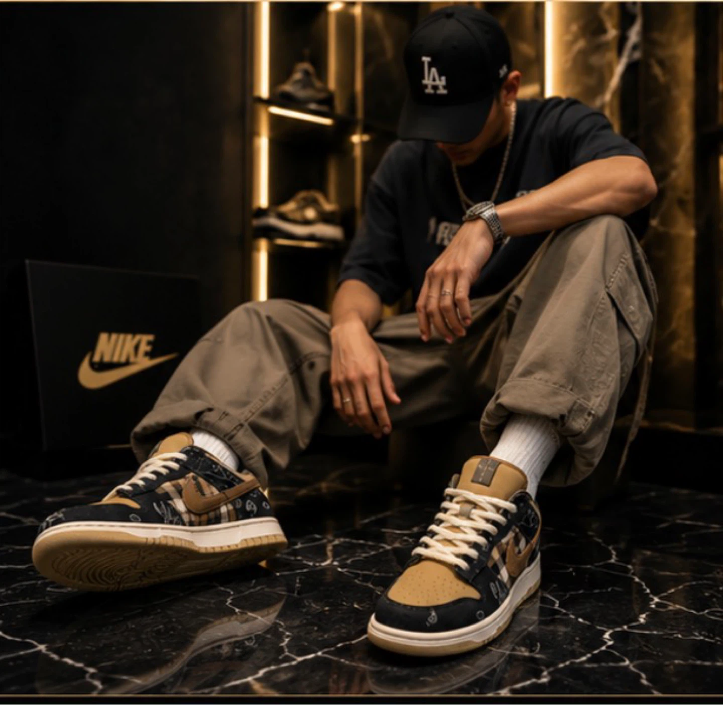 Nike Dunk Low Paisley Edition Sneakers - photo 2