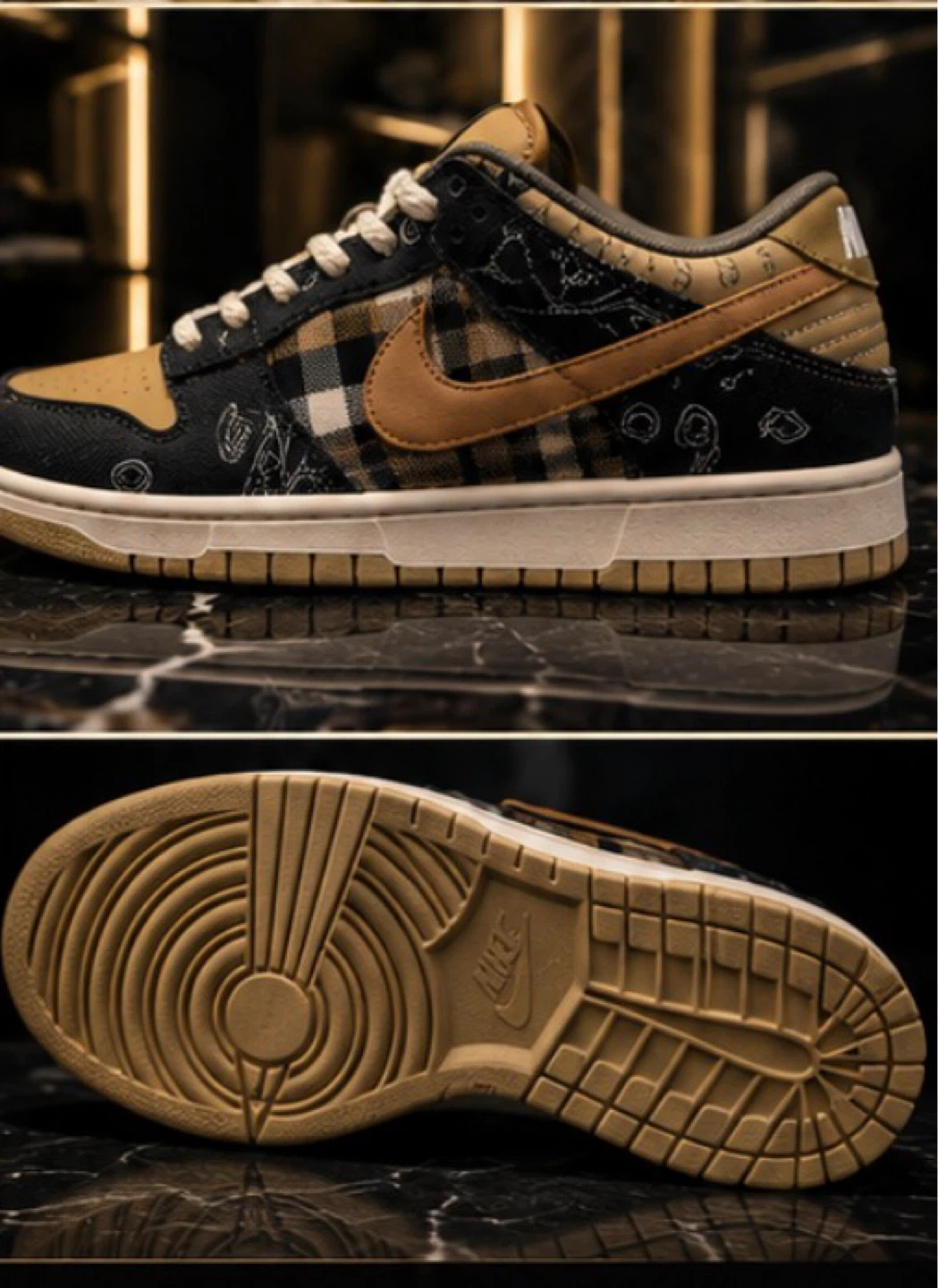 Nike Dunk Low Paisley Edition Sneakers - photo 3