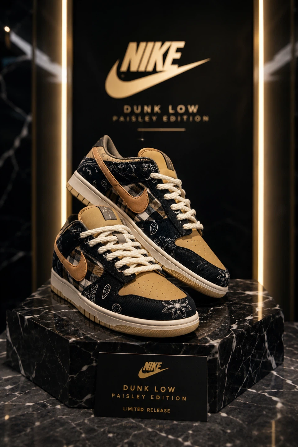 Nike Dunk Low Paisley Edition Sneakers - photo 4