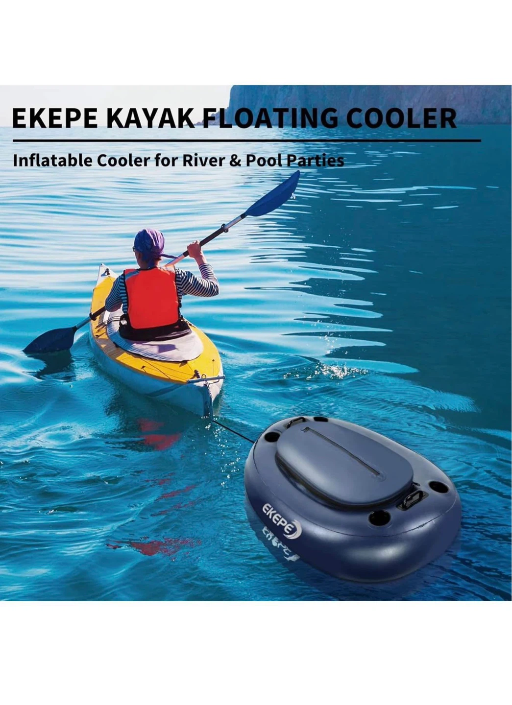 EKEPE Inflatable Kayak Floating Cooler - 43.3 Inch - photo 2