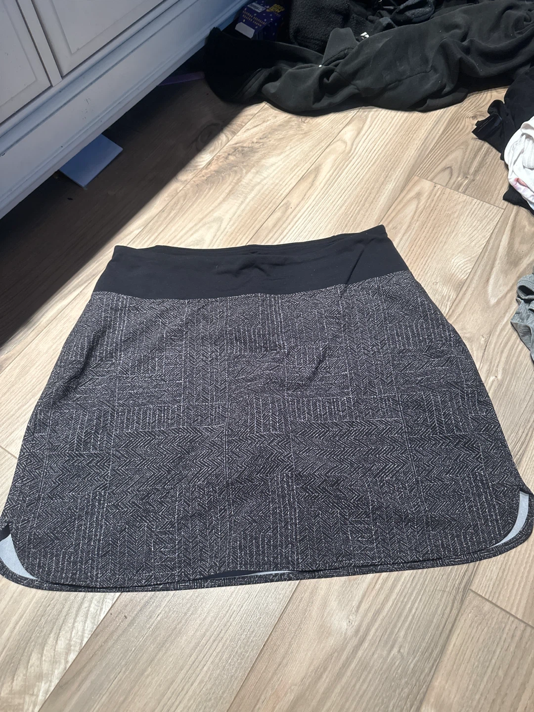 Tuff Athletics Skirt XL/TG Black Grey Patterned Athletic Skirt