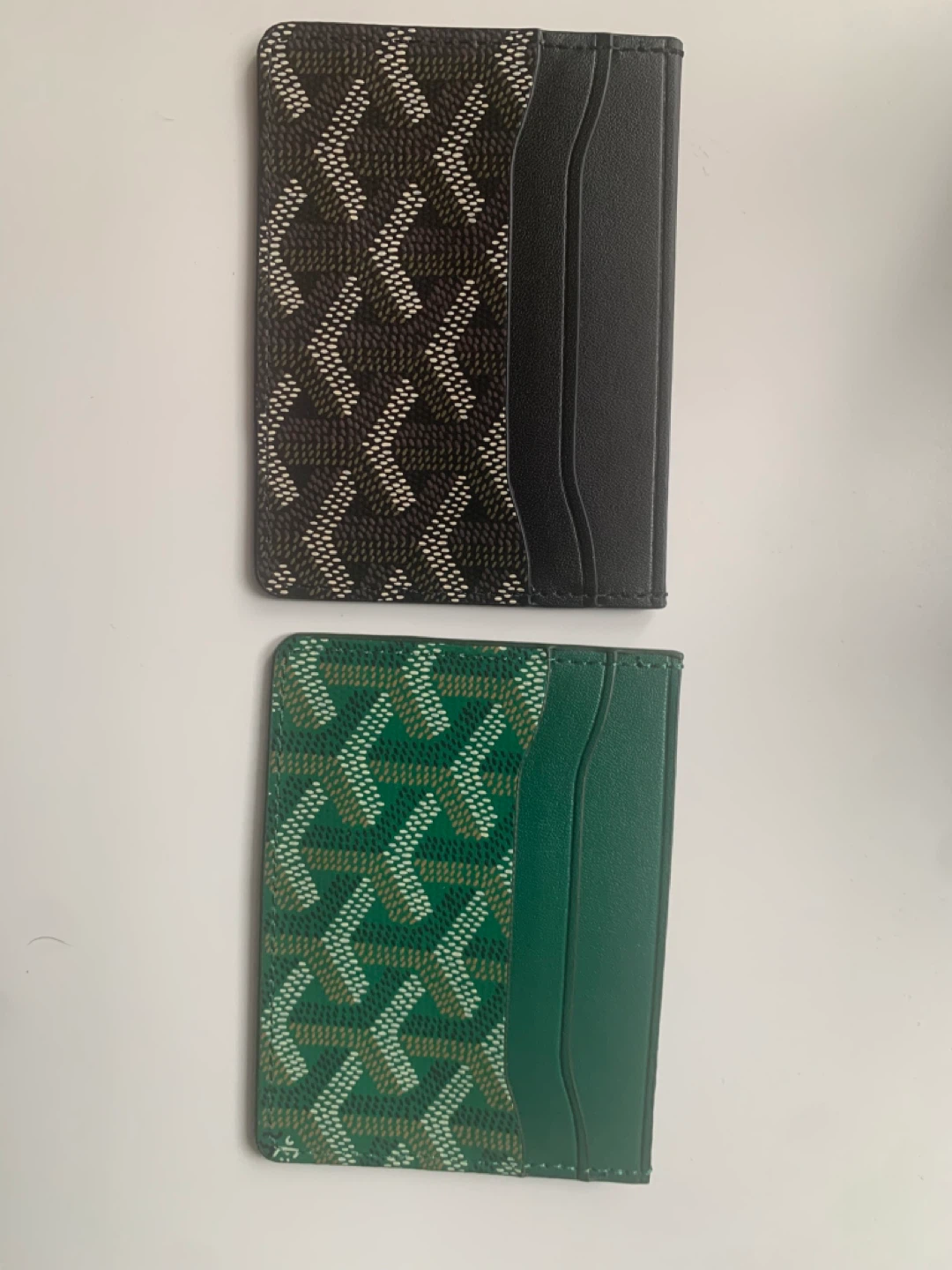 (30) Goyard Card Holder - Black and Green - photo 2