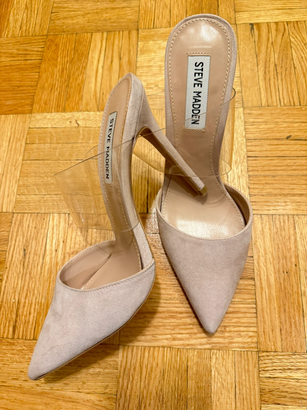 Steve Madden Women's Pink Suede Mule Heels - photo 2