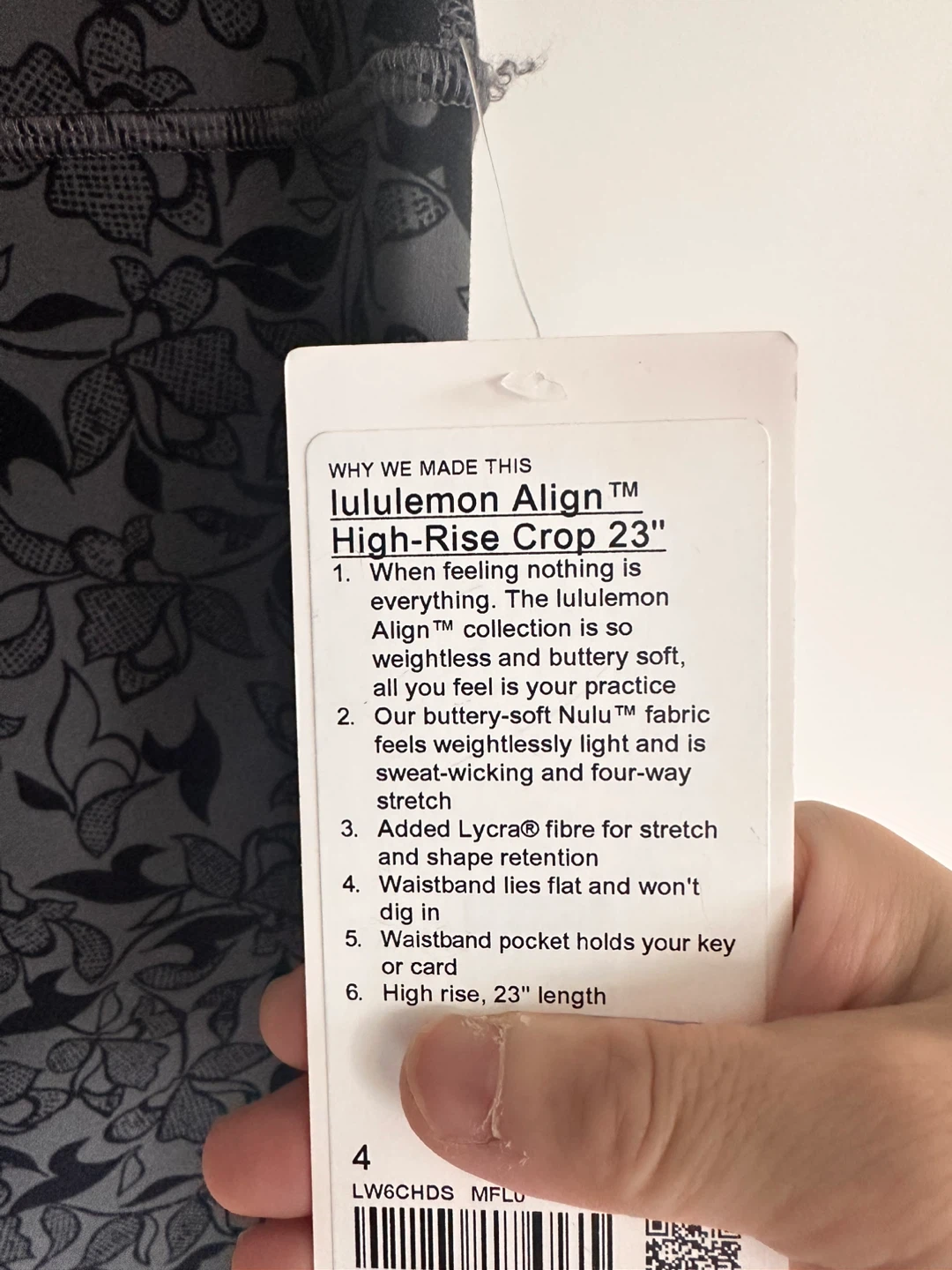 Lululemon Align High-Rise Crop 23" Printed Leggings Size 4 - photo 4