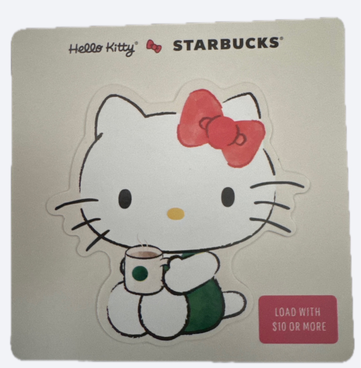 Hello Kitty Starbucks Gift Card