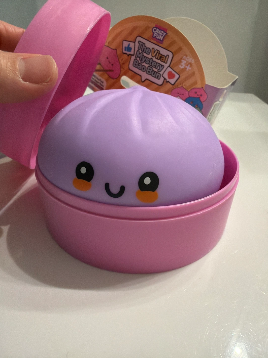 [purple ]Crazy Fun The Viral Mystery Bao Bun Toy - photo 2
