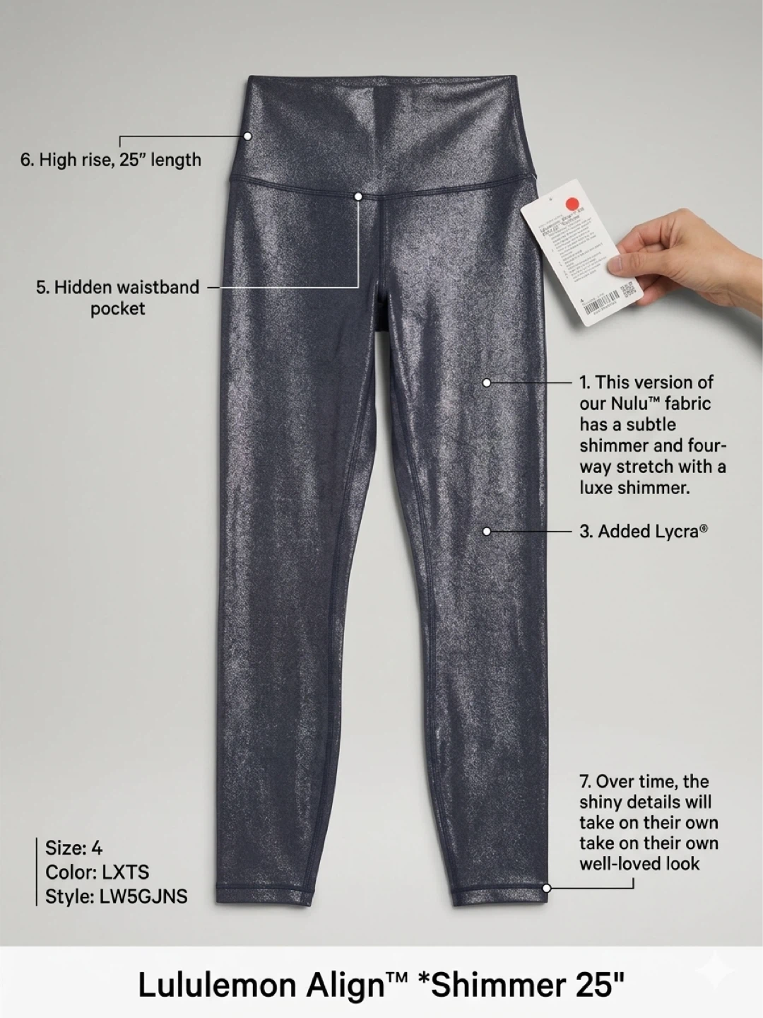 Lululemon Align High Rise Shimmer Leggings - photo 2