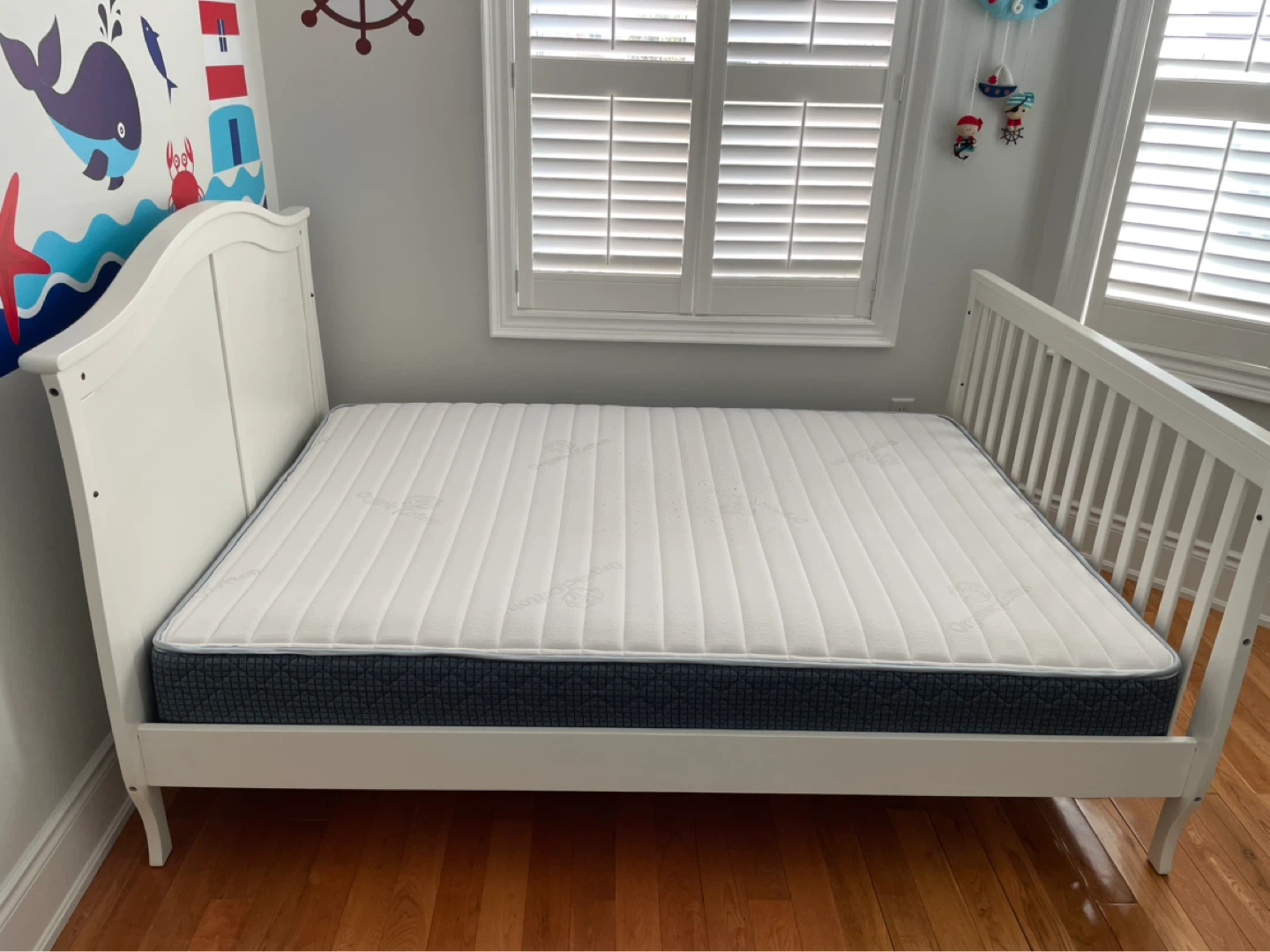 Kids twin size bedframe with mattress