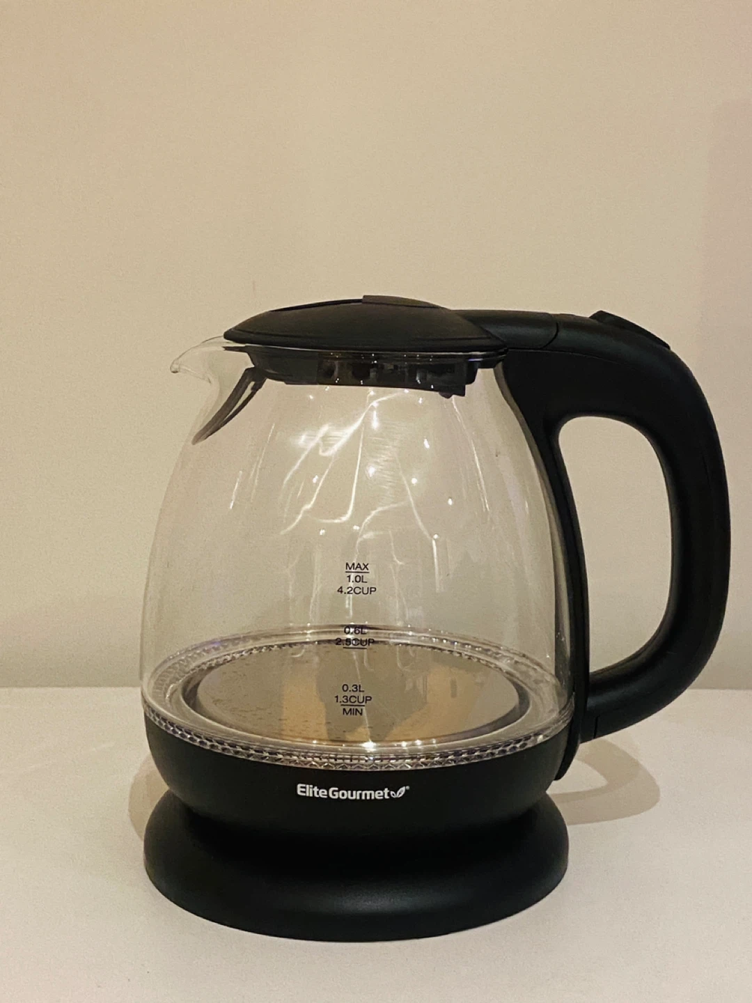 Elite Gourmet Glass Electric Kettle
