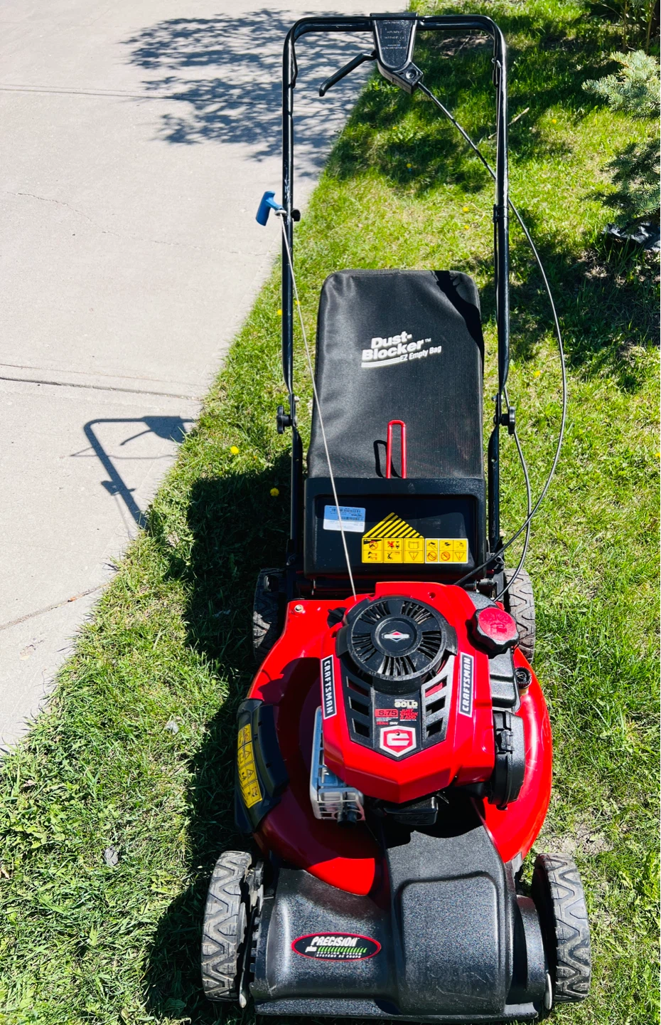 craftsman platinum 7.25 183cc self propelled lawn mower - photo 2