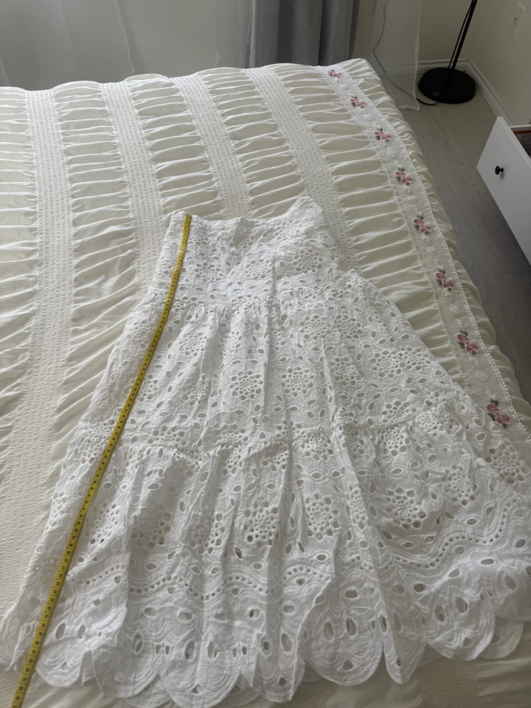 White Broderie Anglaise Maxi Skirt - photo 2