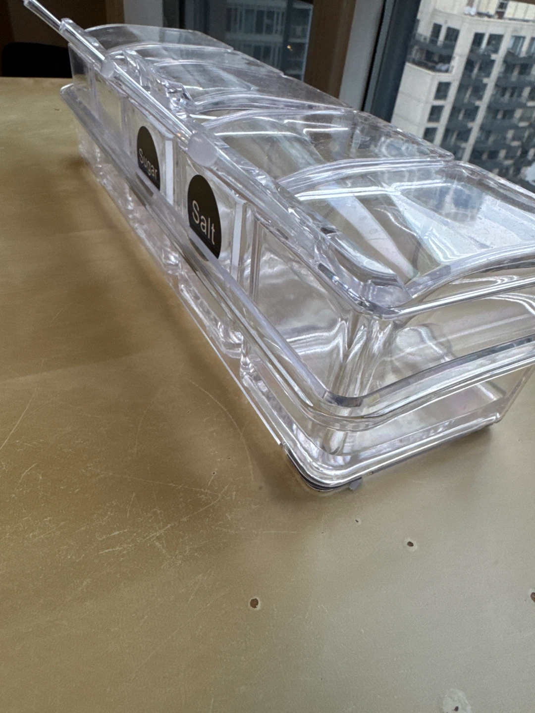 Clear 5 Compartment Condiment Caddy Organizer - photo 2