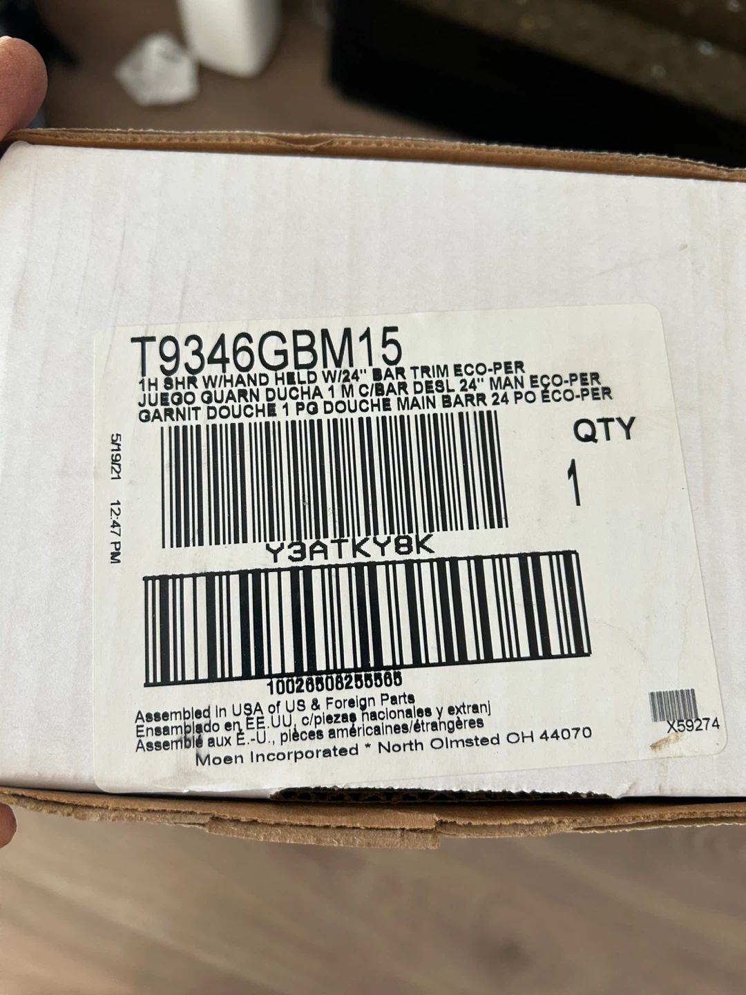 NEW IN BOX Moen Single Handle Shower System Chrome - photo 3