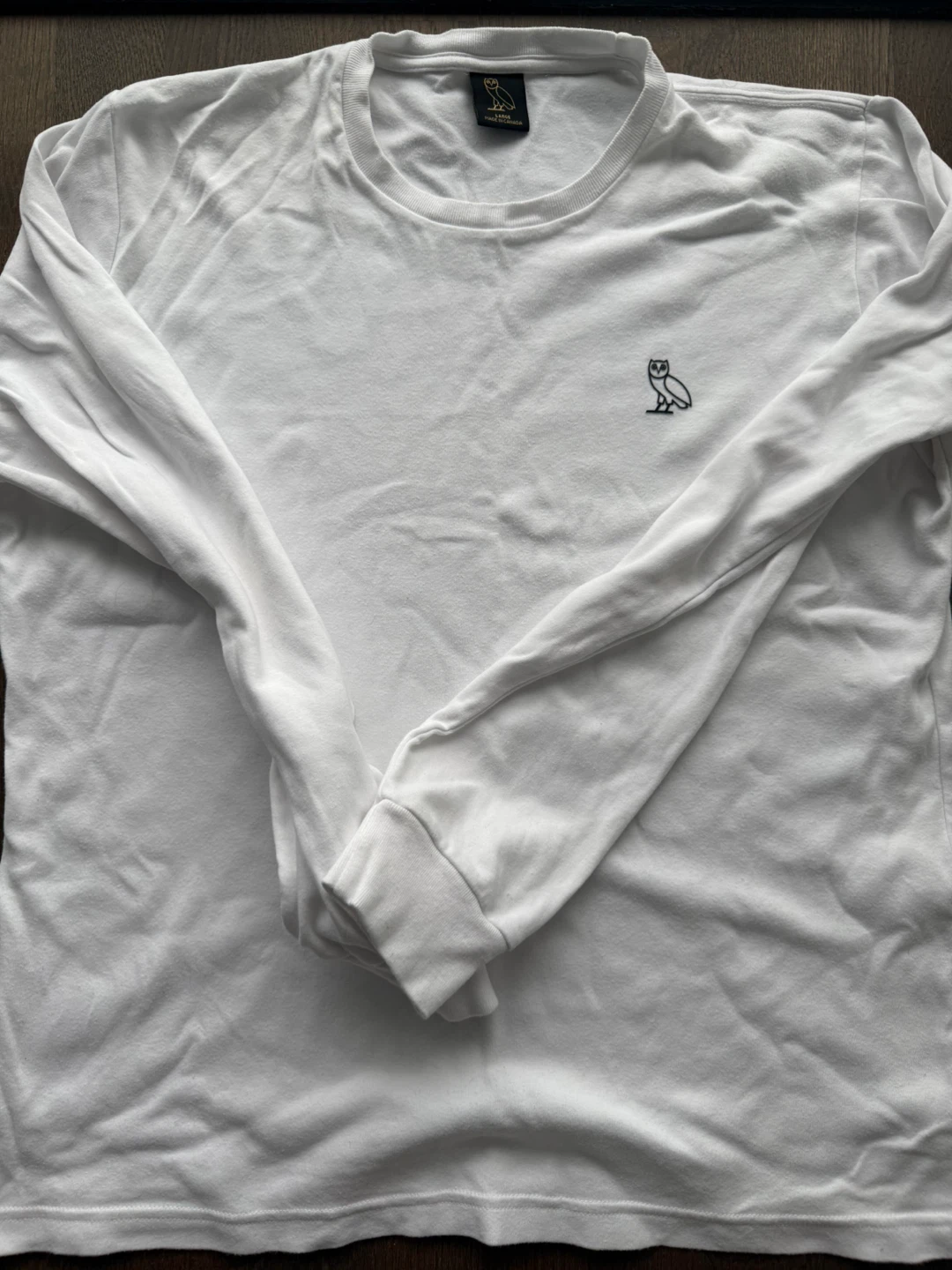 OVO Long Sleeve T-Shirt - White - Large