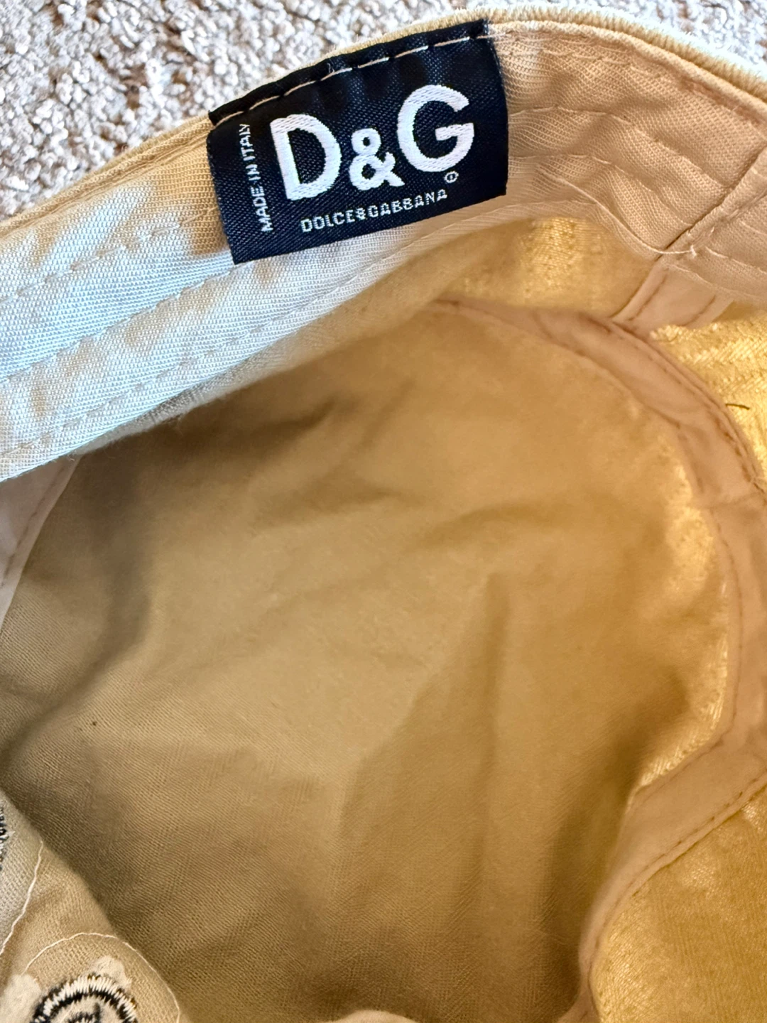 Dolce & Gabbana D&G Tan Twill Cap - photo 2