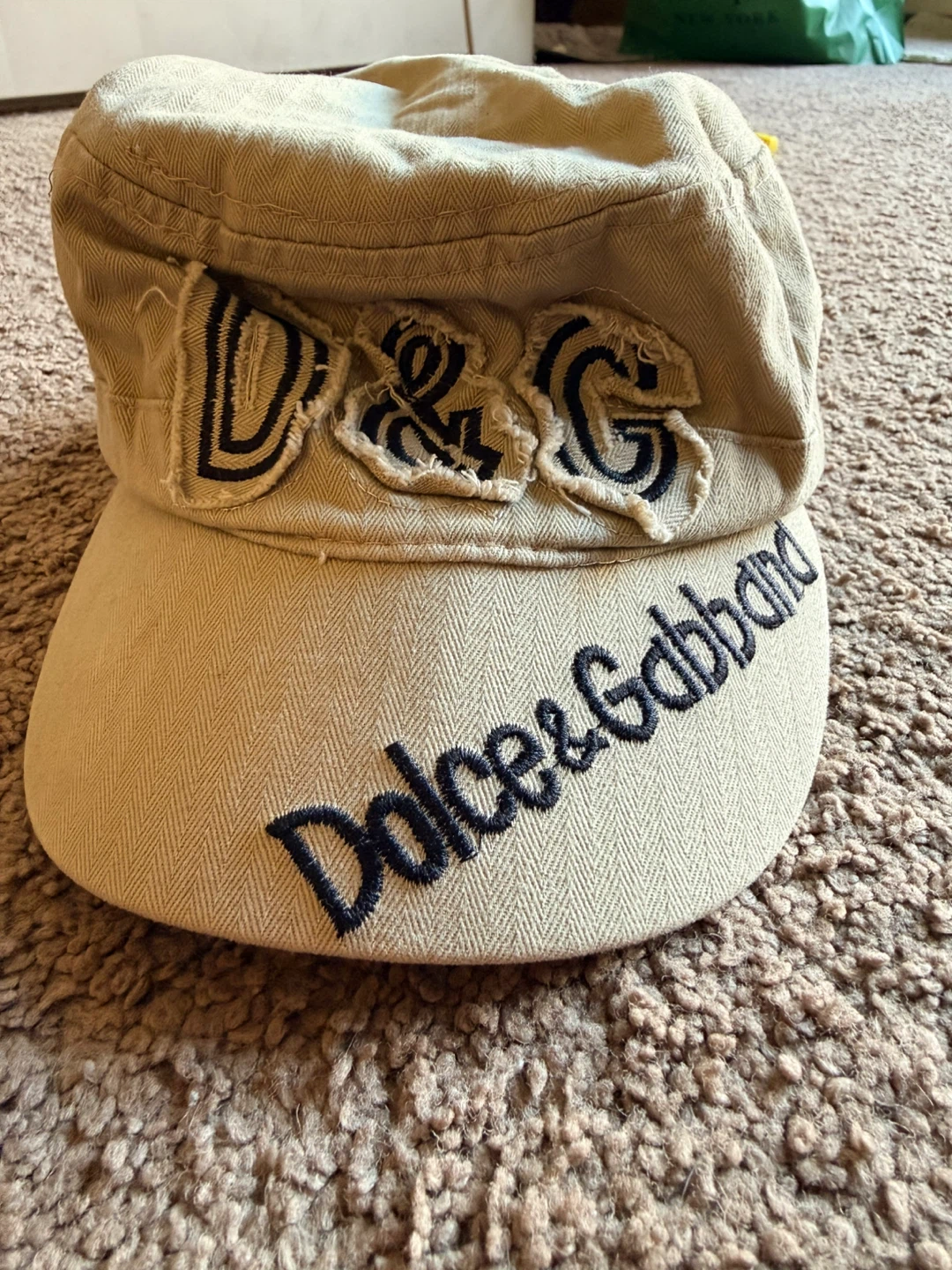 Dolce & Gabbana D&G Tan Twill Cap