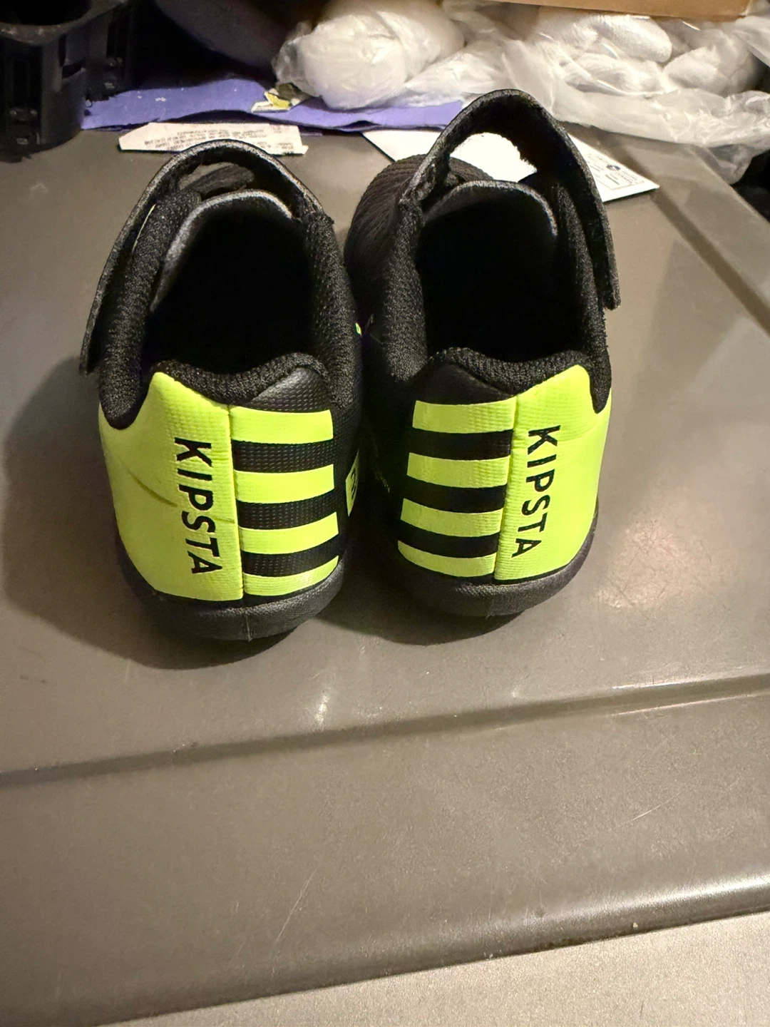 Kipsta Black and Neon Soccer Cleats - photo 3