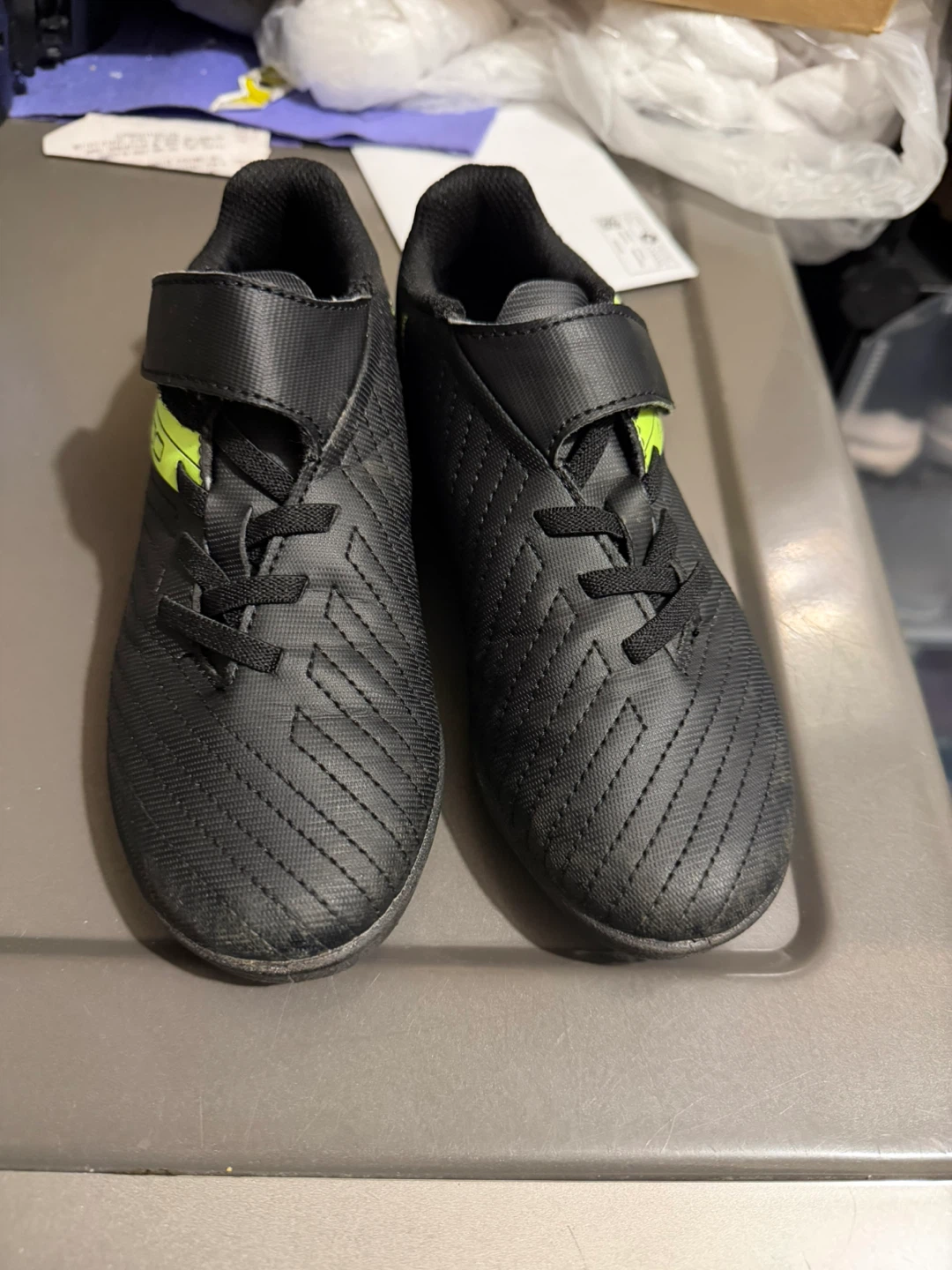 Kipsta Black and Neon Soccer Cleats