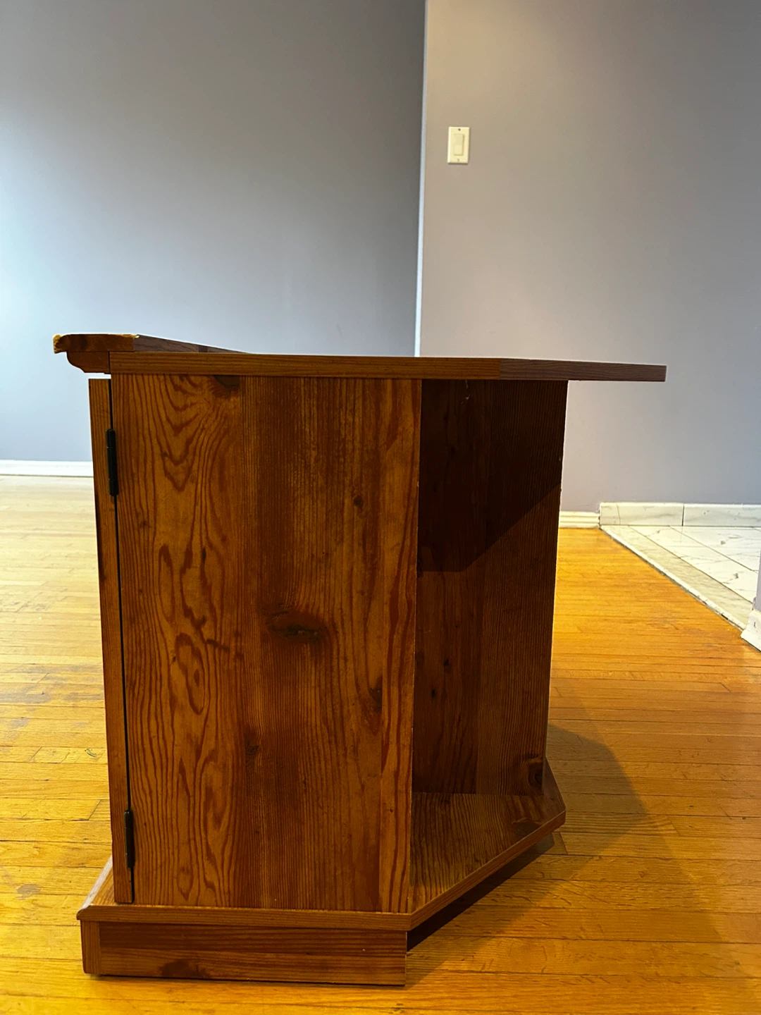 Wooden Corner TV Stand - photo 4