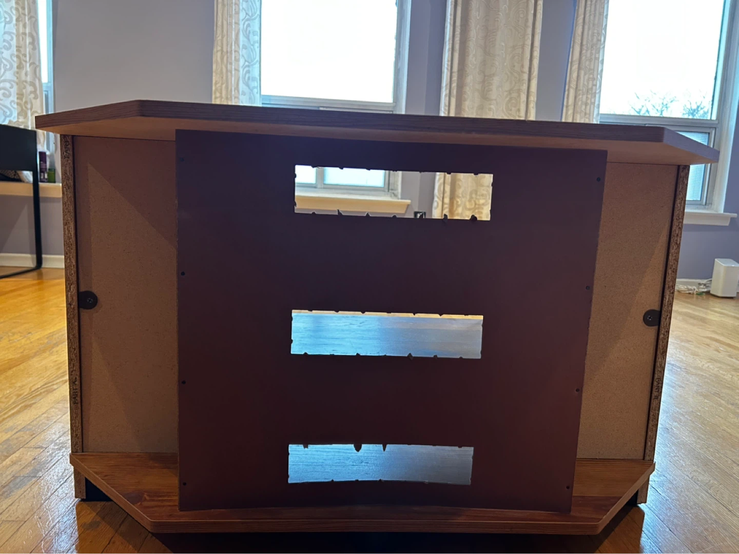 Wooden Corner TV Stand - photo 5