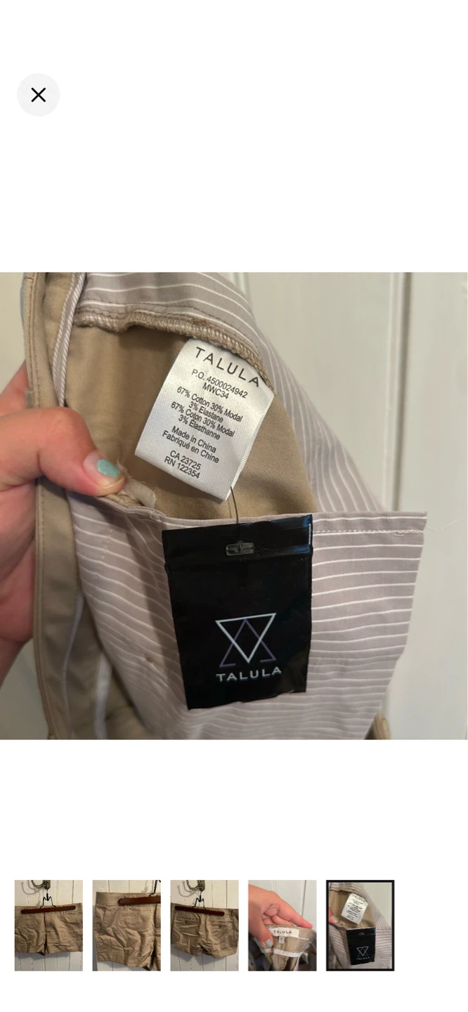 Talula Women's Size 8 Chino Shorts - Khaki - photo 5