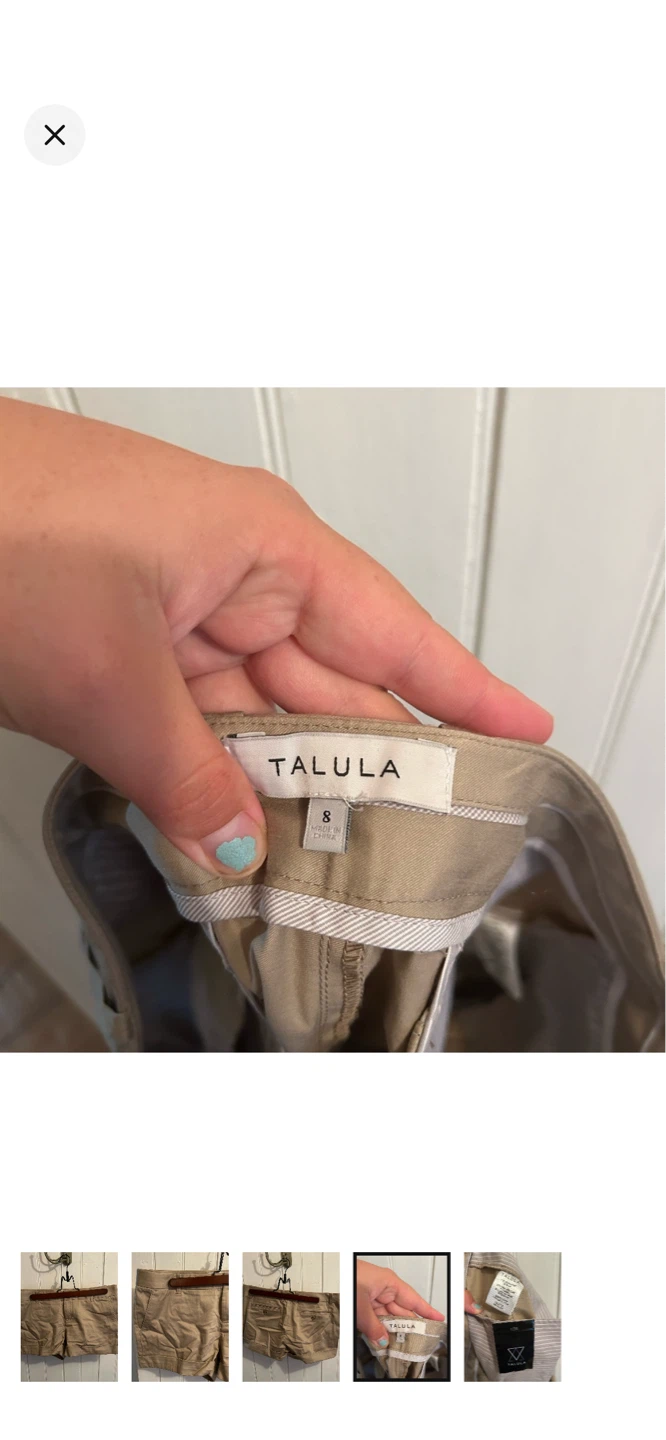 Talula Women's Size 8 Chino Shorts - Khaki - photo 4