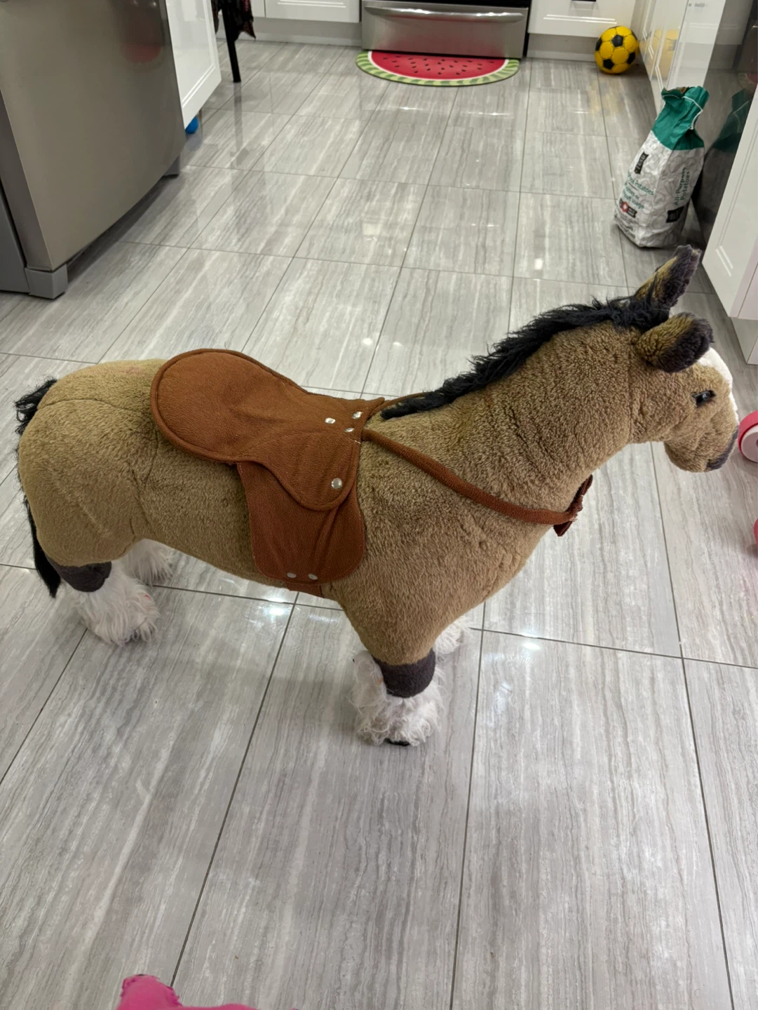 Plush Ride-On Horse Toy